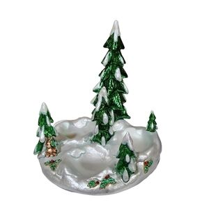 Waterford Holiday Heirloom Winter Tree snowy scene decor Village